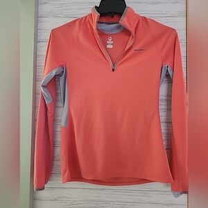 Merrell Women's Quarter Zip 1/4 Zip Select Wick Coral Pullover Size Medium